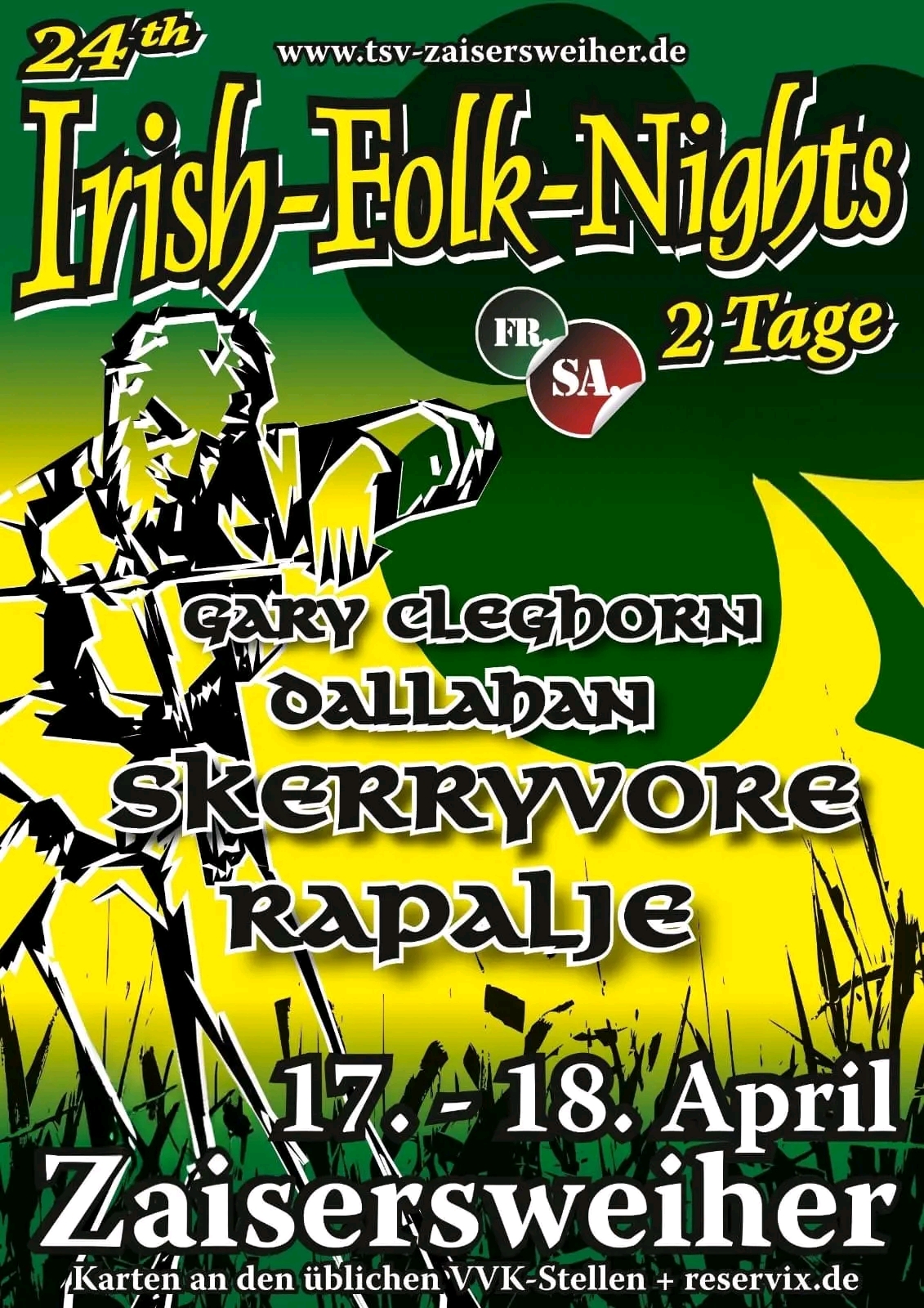 Mehr über den Artikel erfahren 24. Irish Folk Nights vom 17.-18.4.2026